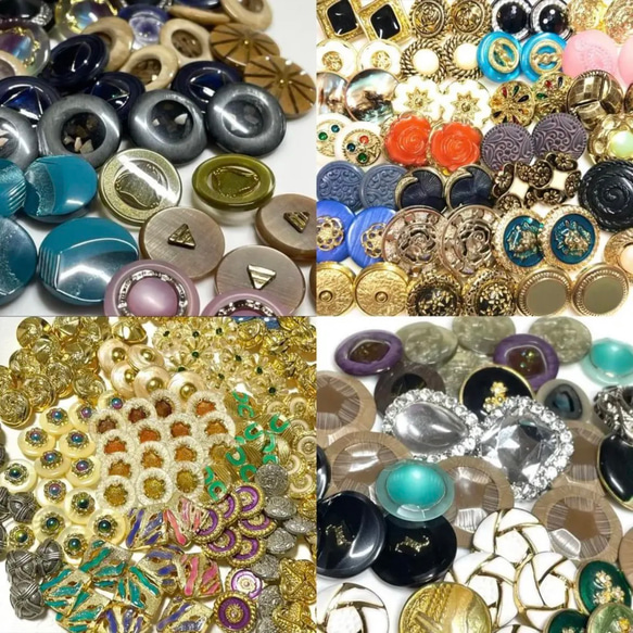 ボタン【福袋】アンティークボタン ヴィンテージボタン 詰め合わせ