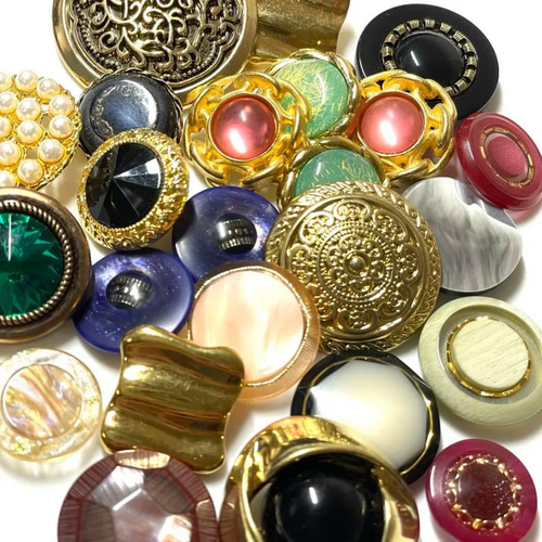 アンティーク風ボタン箱＊オフホワイト オーダーページ＊ アンティーク