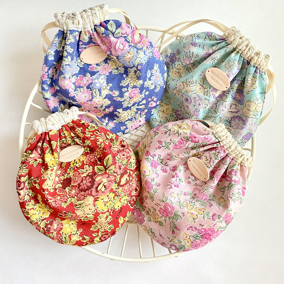 【在庫ご注文ページ】リバティ　ハンドメイド　巾着袋　大 在庫ご注文ページ】ハンドメイド リバティ 巾着袋大 【在庫ご注文