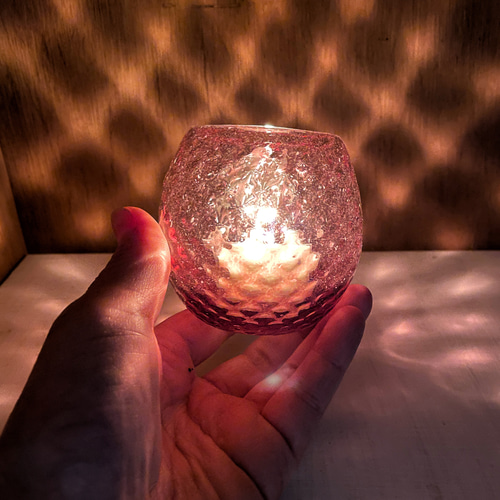 ダイヤ柄キャンドルホルダー☆ ご注文前に在庫があるか『質問』で