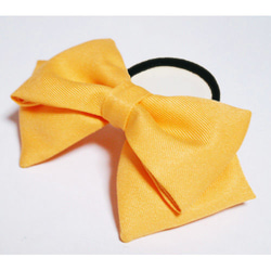 黄色リボン ヘアゴム 髪飾り コスプレ衣装小物 ハンドメイド イエロー
