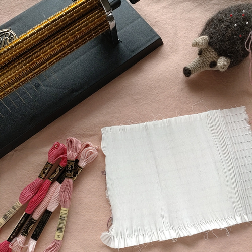 スモッキング刺繍用プリーツ布 生地 maison koneko 通販 9603240