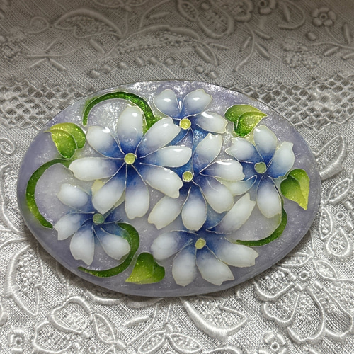 有線 シクラメン ミニ額 七宝焼 七宝額】七宝焼き シクラメン