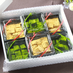 ＜グルテンフリー＞蓮根と豆乳で作ったひんやり和菓子「はすっ娘」2種×3個の６個セット 1枚目の画像