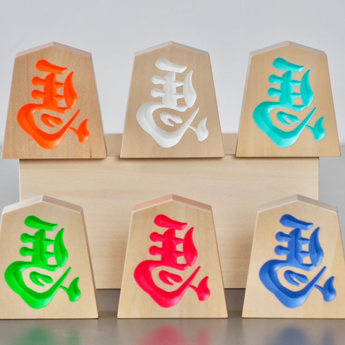 カッパの置物 将棋 インテリア 天童将棋駒の置物 猫 四寸飾り駒（高さ12.1cm） 山形県の伝統