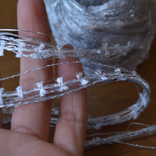 引き揃え糸 silver nijiyarn リボン・テープ nijiyarn 通販