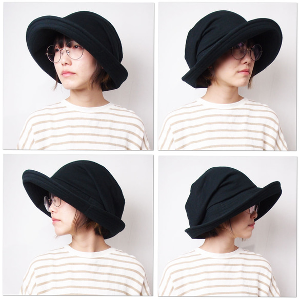 ピッコロオクトハット・スムース/フリーサイズ 3カラー UV対策帽子 5枚目の画像