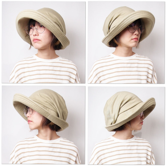 ピッコロオクトハット・スムース/フリーサイズ 3カラー UV対策帽子 4枚目の画像