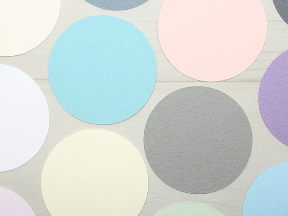 ミニカード《40色》丸【B001】メッセージカード/タグ/サンキューカード