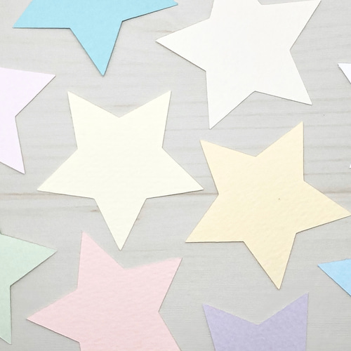 ミニカード《40色》星 スター【B003】メッセージカード/タグ