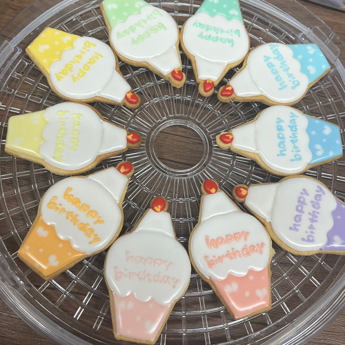 new！お誕生日に！カップケーキ型アイシングクッキー クッキー 