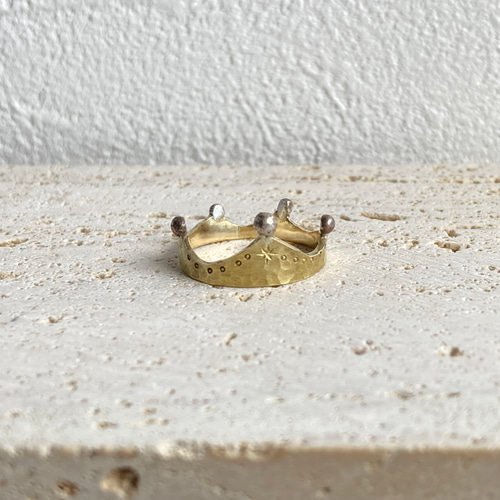 王冠の指輪 指輪・リング あんきもぽん図 通販 9628716｜Creema(クリーマ)