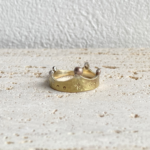 王冠の指輪 指輪・リング あんきもぽん図 通販 9628716｜Creema