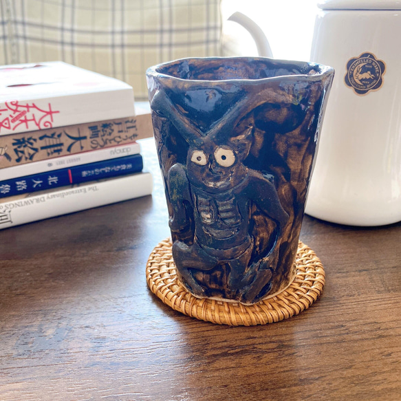 [妖怪愛好者的禮物] 玄大師茶杯（馬克杯）妖怪陶器 第4張的照片