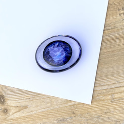 Imm living luminous blue cheap geode ring holder dish
