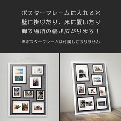 ⑨ 写真が飾れるポスター「シャシンカベのポスター」A1サイズ 10枚目の画像