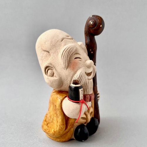 受注制作】七福神の福禄寿 大サイズ 縁起物 その他置物 ことほぎ 通販