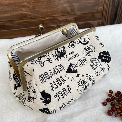 リバティ ちび豆がま口（リバティ ちび豆がま口） 