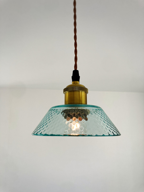 グリーン ガラス ペンダントライト モダン オシャレ照明 シーリング