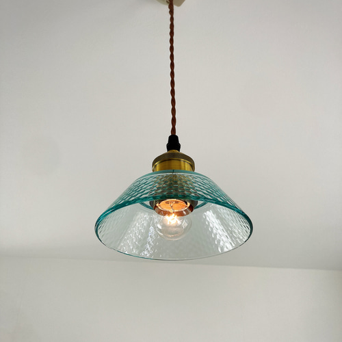 ム*マ様 グリーンガラス ペンダントライト フリルエッジ IMG_0255-182x280.jpg