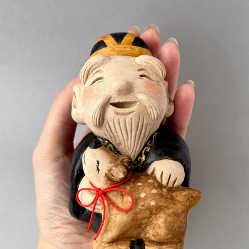 受注制作】七福神の寿老人 大サイズ 縁起物 その他置物 ことほぎ 通販