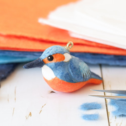 カワセミ　レジンヘアゴム　睡蓮　水彩　野鳥 カワセミ レジンヘアゴム 睡蓮 水彩 野鳥 カワセミ レジンヘアゴム