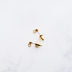 14Kgf掛鉤手繪心型耳環（金色） 第8張的照片