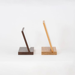 卓上ミラー＆無垢材スタンド～贈り物にもオススメ～ 卓上 鏡 リビング 無垢材 インテリア 9枚目の画像