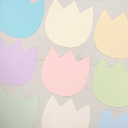 ミニカード《40色》チューリップ【B033】メッセージカード/タグ