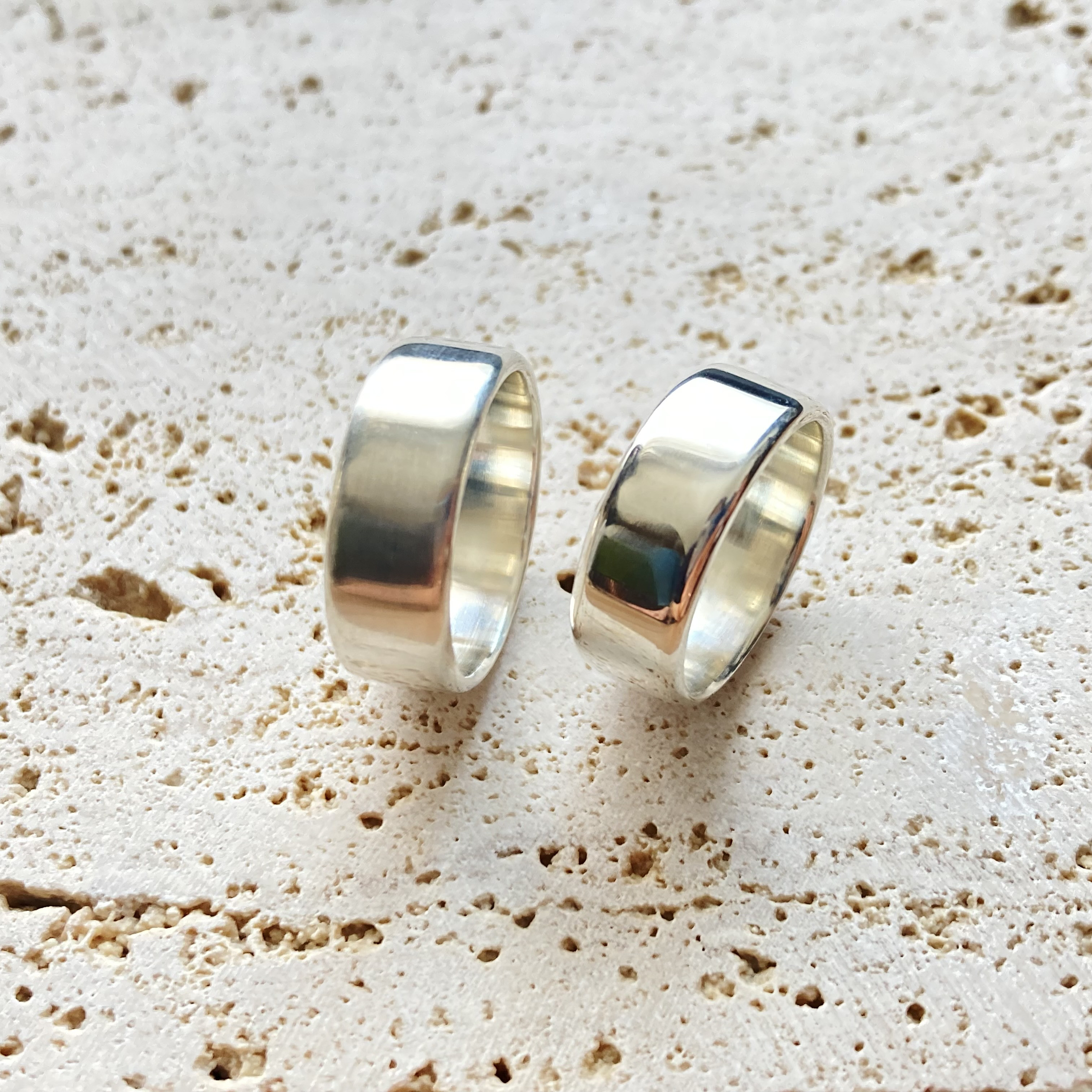 存在感ある甲丸リング(銀)