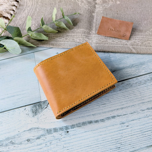 レザー 二つ折り財布 センプレ】二つ折り財布 レザー ウォレット 本革（商品番号：P25