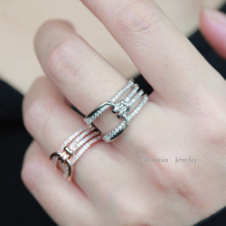 仁尾彫金『平打アイアンクロスリング』ハンドメイド95 指輪・リング