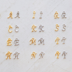 【ストラップ】ミニチュア楽器と選べる誕生石・イニシャルのストラップ 8枚目の画像