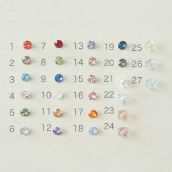 【ストラップ】ミニチュア楽器と選べる誕生石・イニシャルのストラップ 7枚目の画像