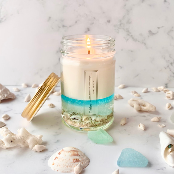 南国ビーチのアロマテラピー海candle 空気を綺麗に浄化できる人と地球