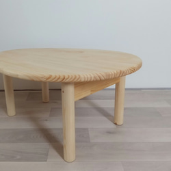 たまごテーブル　折りたたみ式　ローテブル 　ちゃぶ台　テーブル　センターテーブル　カフェテーブル ソファーテーブル 4枚目の画像