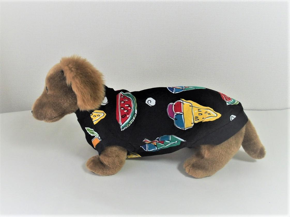 スイカ柄 浴衣 犬服 xxsサイズ ハンドメイド