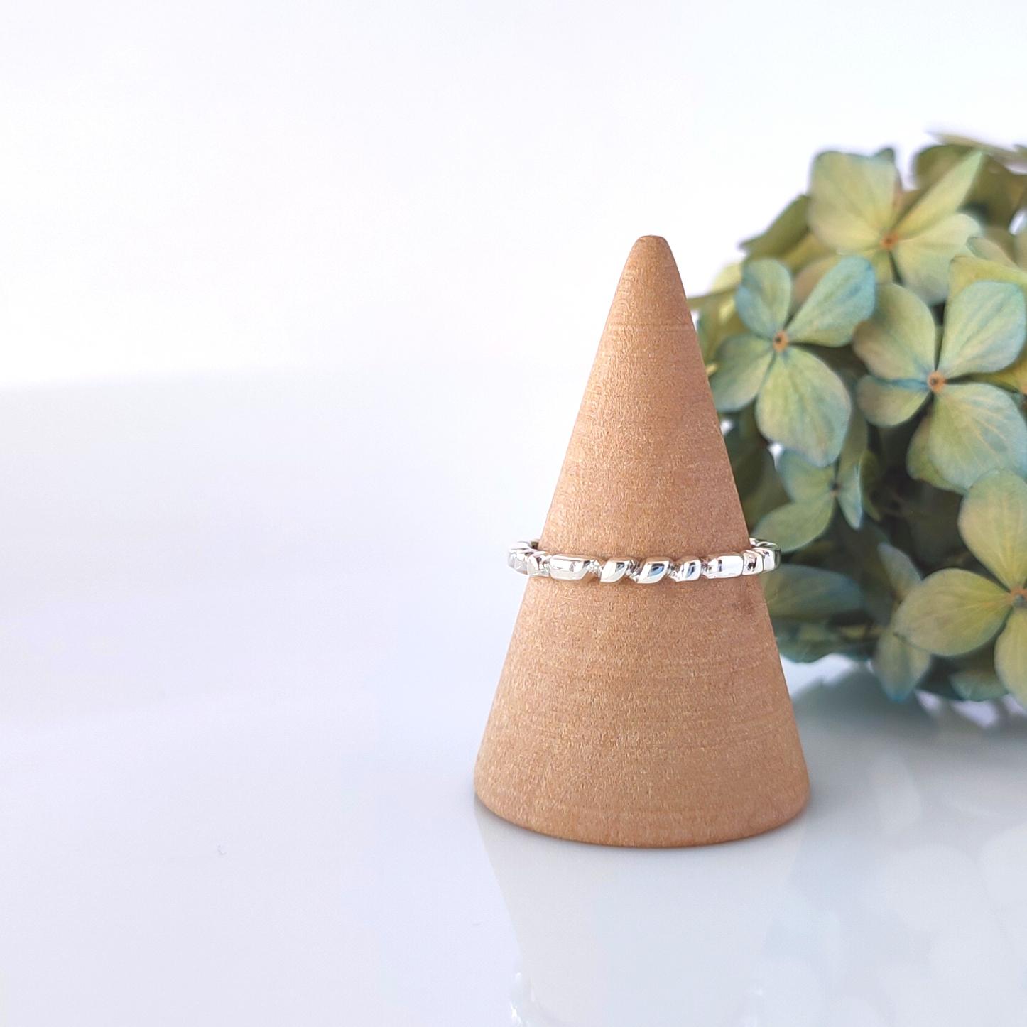 -Pebble- シルバーリング すり出し【受注制作】