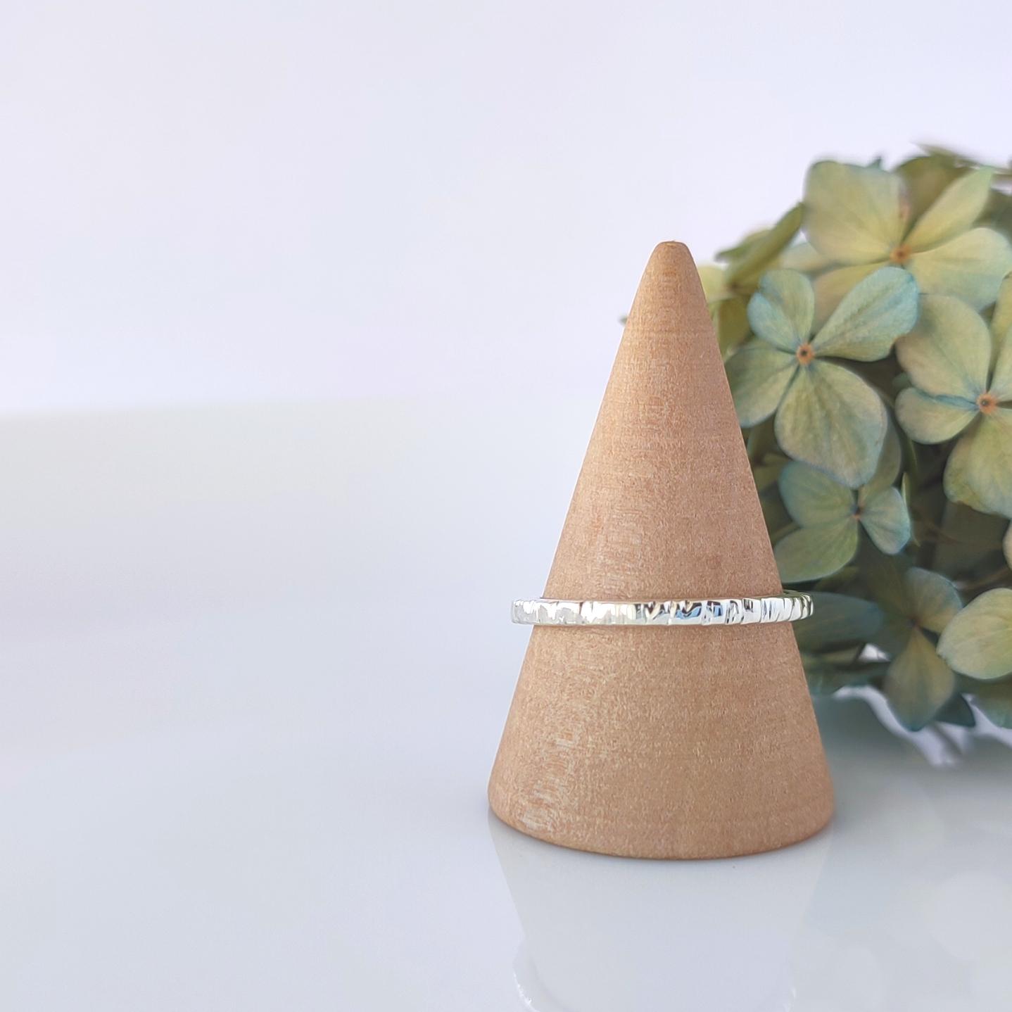 -Tree bark- シルバーリング すり出し【受注制作】