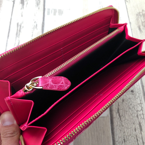rank 特S】【桜ピンク】シャイニング クロコダイル クロコ 財布 rank 特S】【桜ピンク】シャイニング クロコダイル クロコ 財布