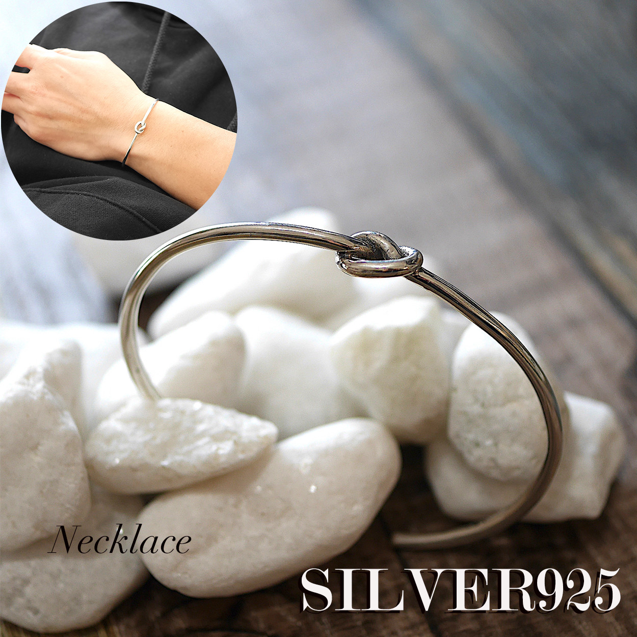 SILVER925-3 バングル シルバ−925 調整可能 巾着付 ジュエリー