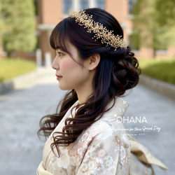 nicocica 髪飾り　ヘッドドレス　花冠　成人式　卒業式 髪飾り カチューシャ ヘッドドレス 花冠 花かんむり かすみ草 成人式