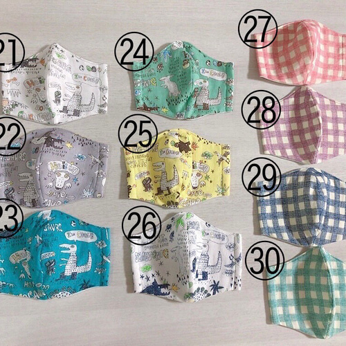 選べる2枚セット 子供用立体ガーゼマスク♪♪小学生 布マスク(ベビー
