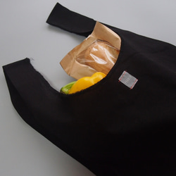 ECO BAG BLACK COTTON - M size　Creema 10周年限定作品 9枚目の画像