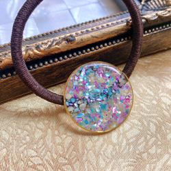 涼しげドームレジンヘアゴム