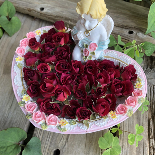 ☆ミニ薔薇（茎数ミリ〜茎なし）ドライフラワー☆20輪セット+おまけ4輪