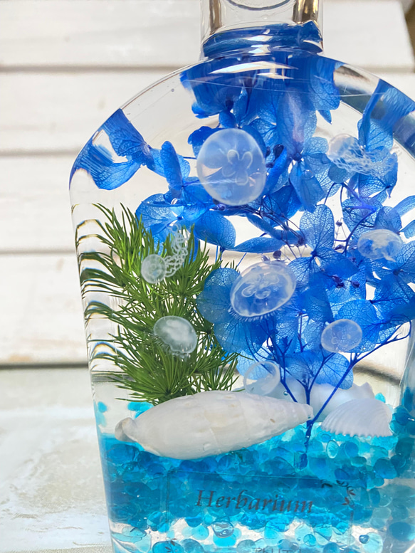 再販10以上－ アクアハーバリウム クラゲ ウィスキーボトル 1本3300円