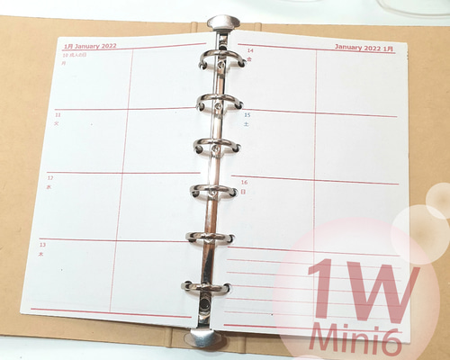 PLANNER M6バインダーリフィルセット 9bcb9fe38192581c4745ca10d3bb07