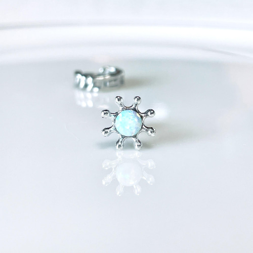 水滴 ドロップストーン ボディピアス 14G 16G 18G 夏 個性的 1個のお