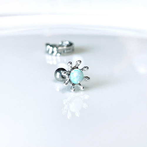 水滴 ドロップストーン ボディピアス 14G 16G 18G 夏 個性的 1個のお